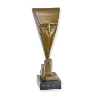 Casa Padrino figura decorativa de bronce de lujo búho art deco abstracto 10 x 8,5 x A. 28,6 cm - escultura decorativa de bronce Casa Padrino figura decorativa de bronce de lujo búho art deco abstracto 10 x 8,5 x A. 28,6 cm - escultura decorativa de bronce