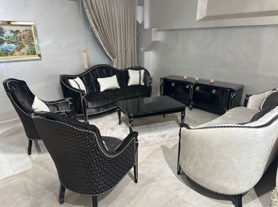 Casa Padrino Luxus Barock Wohnzimmer Sofa Schwarz / Gold 250 cm - Prunkvolle Barock Möbel