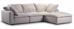 Modular Luxury Living Room Hotel Corner Sofa Gray