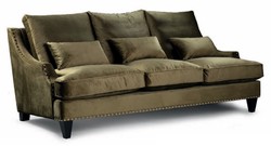 Luxury Living Room Sofa Olive Green Black