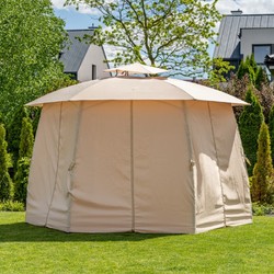 Pavillon de jardin de terrasse de luxe beige Pavillon de jardin de terrasse de luxe beige