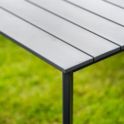 Casa Padrino ensemble de meubles de jardin de luxe gris - 1 Table & 1 Canapé d'Angle & 1 Banc & 1 Tabouret