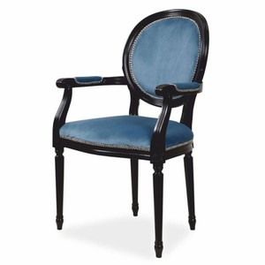 Casa Padrino chaise de salle à manger baroque de luxe avec accoudoirs rose / crème - Meubles de salle à manger de style baroque