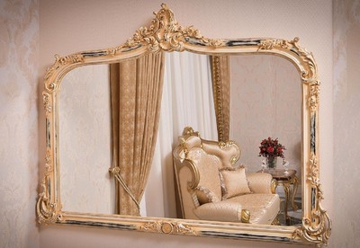 Prunkvoller Luxus Barock Spiegel Wandspiegel Antik Creme Prunkvoller Luxus Barock Spiegel Wandspiegel Antik Creme