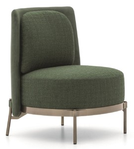 Fauteuil de salon et hôtel de luxe vert bronze