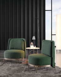 Luxury Living Room & Hotel Armchair Green Bronze
