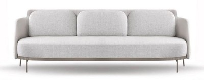Luxury Living Room & Hotel Sofa Gray Bronze