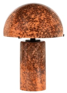 Runde Luxus Glas Tischleuchte Schreibtischleuchte Orange Braun