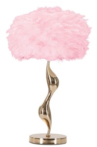 Luxus Tischleuchte Schreibtischleuchte Gold Rosa