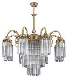 Casa Padrino lustre baroque de luxe en cristal laiton avec patine Ø 80 x H. 90 cm Casa Padrino lustre baroque de luxe en cristal laiton avec patine Ø 80 x H. 90 cm
