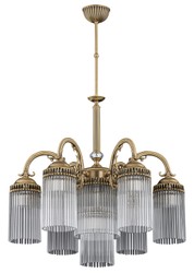 Casa Padrino lampadario barocco di lusso in cristallo ottone con patina Ø 60 x A. 85 cm Casa Padrino lampadario barocco di lusso in cristallo ottone con patina Ø 60 x A. 85 cm