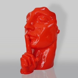 Luxury XXL decorative sculpture red