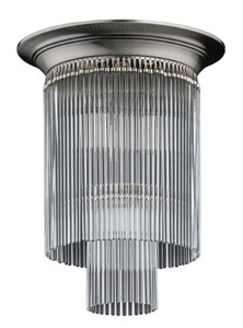 Lampe de couverture baroque de luxe rond argent