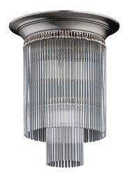 Runde Luxus Barock Deckenleuchte Silber