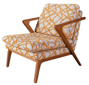 Casa Padrino fauteuil de salon & fauteuil d'hôtel de luxe gris / orange / marron - Meubles de salon et d'hôtel