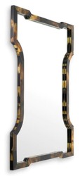 Casa Padrino miroir de luxe marron / naturel H. 130 cm - Qualité de luxe