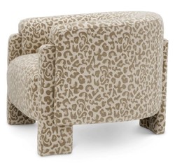 Casa Padrino poltrona da soggiorno e hotel di lusso con motivo leopardato beige - Mobili di lusso