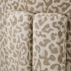 Casa Padrino poltrona da soggiorno e hotel di lusso con motivo leopardato beige - Mobili di lusso