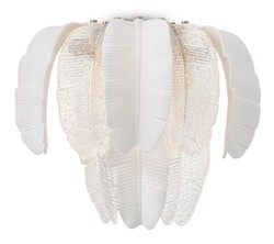 Casa Padrino lampada da parete di lusso bianco 45 x A. 35,5 cm - Luxury Lights