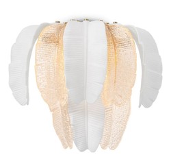 Casa Padrino lampada da parete di lusso bianco 45 x A. 35,5 cm - Luxury Lights
