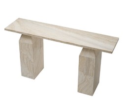 Casa Padrino luxury travertine console beige 150 cm - Luxury furniture