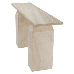 Casa Padrino luxury travertine console beige 150 cm - Luxury furniture