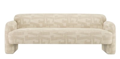 Casa Padrino Luxus Sofa Sandfarben 220 cm - Wohnzimmer & Hotel Möbel