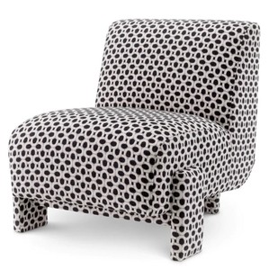Casa Padrino fauteuil de luxe avec motif noir / blanc - Meubles de salon & hôtel