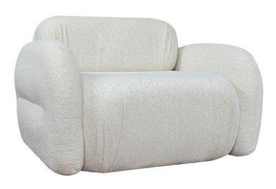 Casa Padrino fauteuil de salon & hôtel de luxe blanc 110 x 95 x H. 73 cm - Meubles de luxe