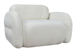 Casa Padrino luxury living room & hotel armchair white 110 x 95 x H. 73 cm - Luxury furniture
