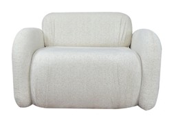 Casa Padrino luxury living room & hotel armchair white 110 x 95 x H. 73 cm - Luxury furniture