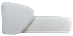 Casa Padrino chaise longue di lusso lato sinistro bianco 166 cm - Mobile da soggiorno componibile