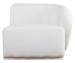 Casa Padrino luxury armchair right side white 87 x 94 x H. 75 cm - Modular furniture