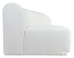 Casa Padrino luxury armchair right side white 87 x 94 x H. 75 cm - Modular furniture