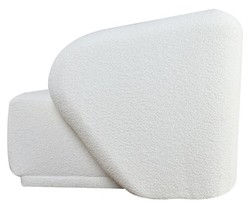 Casa Padrino luxury armchair right side white 87 x 94 x H. 75 cm - Modular furniture
