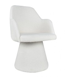 Casa Padrino sedia da pranzo di lusso con braccioli bianco A. 85 cm - Mobile per sala da pranzo