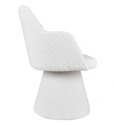 Casa Padrino sedia da pranzo di lusso con braccioli bianco A. 85 cm - Mobile per sala da pranzo