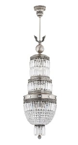 Magnificent Luxury Baroque Crystal Chandelier Silver