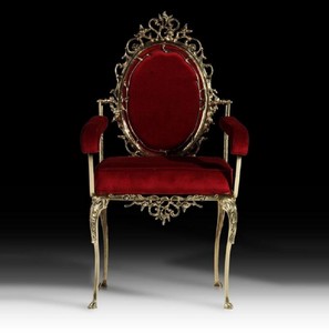 Casa Padrino chaise de salle à manger baroque de luxe bordeaux rouge / or - Meubles de salle à manger de style baroque
