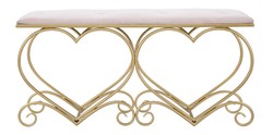 Casa Padrino luxury bench pink / gold 105 cm - Living room & bedroom furniture Casa Padrino luxury bench pink / gold 105 cm - Living room & bedroom furniture
