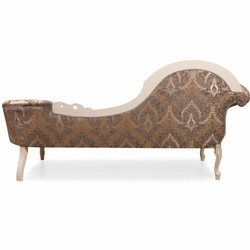 Magnificent Luxury Baroque Chaise Longue Brown Cream Magnificent Luxury Baroque Chaise Longue Brown Cream