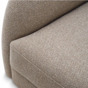 Casa Padrino Luxus Sofa Greige / Schwarz 230 cm - Wohnzimmer & Hotel Möbel