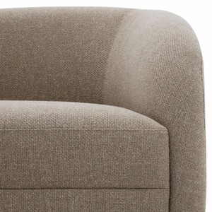 Casa Padrino Luxus Sofa Greige / Schwarz 230 cm - Wohnzimmer & Hotel Möbel