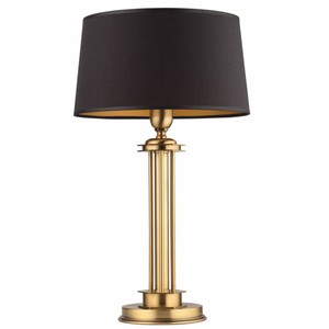 Lampe de table baroque de luxe laiton avec patine noir