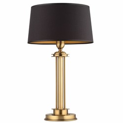 Lampe de table baroque de luxe laiton avec patine noir
