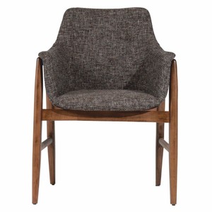 Casa Padrino Luxus Esszimmer Stuhl 6er Set mit Armlehnen Schwarz / Braun H. 86 cm