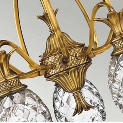 Casa Padrino luxury baroque brass chandelier bronze Ø 56 x H. 62.2 cm