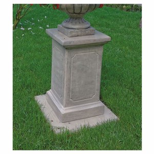 Casa Padrino piedistallo decorativa da giardino barocco grigio A.70 cm - Accessori da giardino barocco