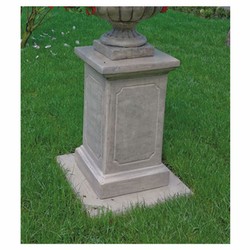 Casa Padrino piedistallo decorativa da giardino barocco grigio A.70 cm - Accessori da giardino barocco