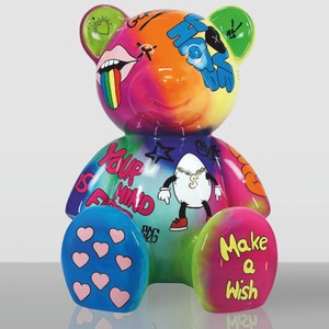 Casa Padrino figura decorativa XXL orsacchiotto colorato A. 120 cm - Dipinto a mano